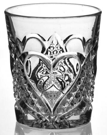 Heart with Thumbprint 8 Oz Flat Tumbler
