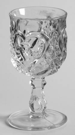 Heart with Thumbprint Wine Glass