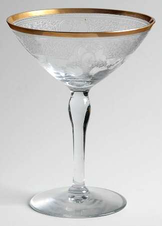 Elinor Gold (Etched) Champagne/Tall Sherbet