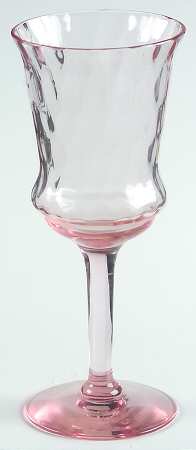 15028 Pink Diamond Optic Wine Glass