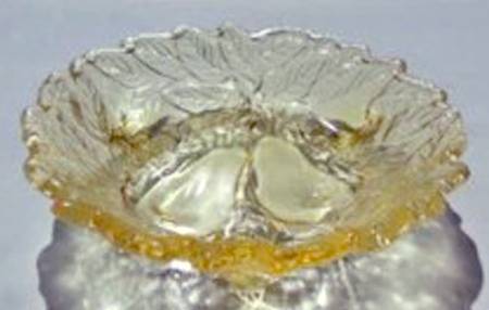 Sweet Pear Yellow 6" 3-Toed Footed Bowl