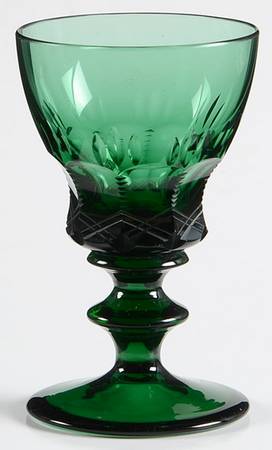 Concord Green Cordial Glass