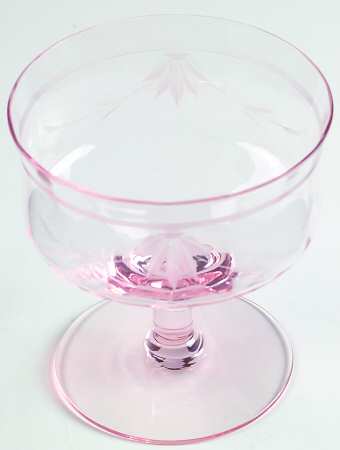 14188-2 Pink Low Sherbet