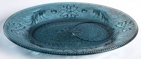 Sandwich Colonial Blue (Bi-Centennial Blue) Snack Plate No Cup