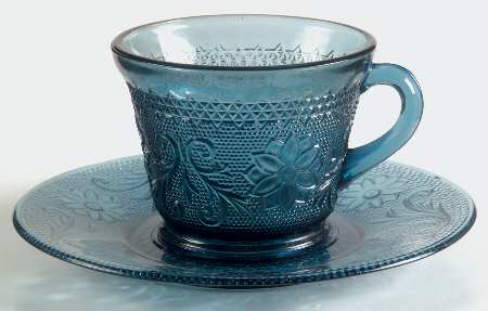 Sandwich Colonial Blue (Bi-Centennial Blue) Cup & Saucer Set