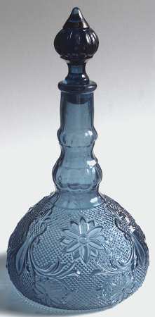 Sandwich Colonial Blue (Bi-Centennial Blue) Decanter & Stopper