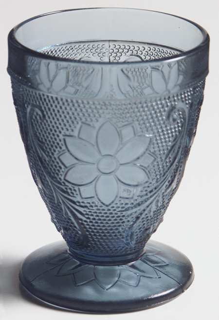 Sandwich Colonial Blue (Bi-Centennial Blue) 3 Oz Footed Tumbler