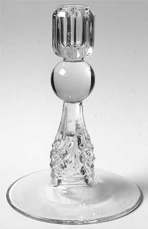 Betsy Ross Clear 8" Single Light Candlestick