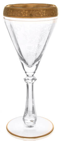 Melrose Clear (Unknown Stem-, Gold Encrusted) Claret Wine