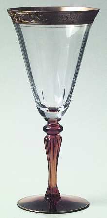 Minton Amber and Clear (Stem 15071) by Tiffin-Franciscan