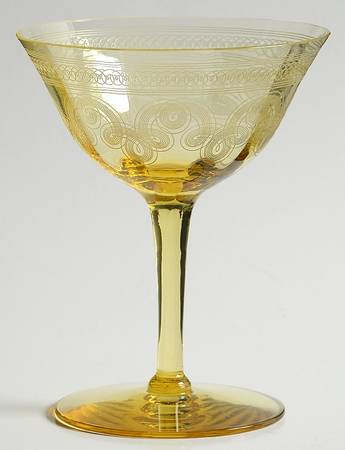 14196-11 Amber Champagne/Tall Sherbet