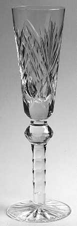 Slievenamon Oval Cut Stem Fluted Champagne