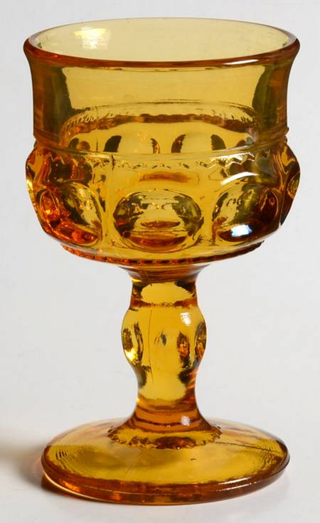 Antique Thumbprint Yellow Liquor Cocktail