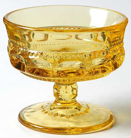 Antique Thumbprint Yellow Champagne/Tall Sherbet