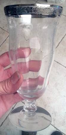 Melrose Clear (Stem 17358, Platinum Encrusted) Iced Tea
