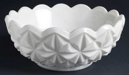 Williamsburg Milk Glass 8" Round Bowl