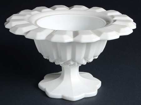 Williamsburg Milk Glass Round Compote (Height X Width)