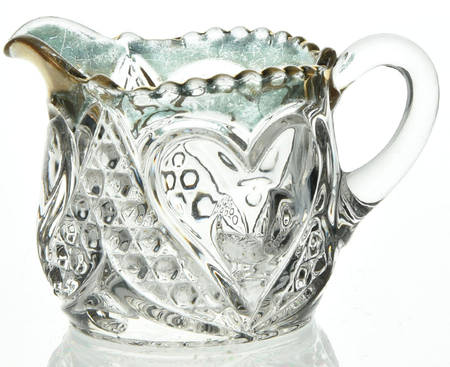 Heart with Thumbprint (Gold Trim) Individual Creamer