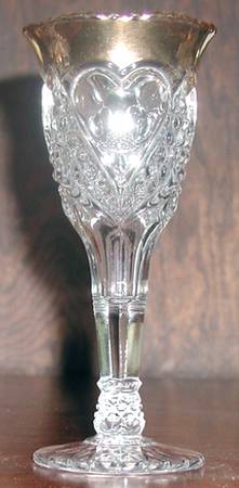 Heart with Thumbprint (Gold Trim) 6" Flower Vase