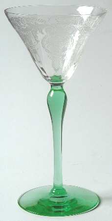 Arcadian Green Wine Glass