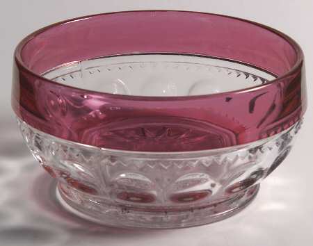 King's Crown-Ruby Flashed (Top & Bottom) Cereal Bowl