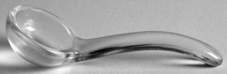 King's Crown-Cranberry Flashed (Top & Bottom) Mayonnaise Ladle
