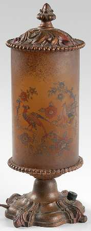 Lamps Torchere Lamp (Decorated) W/Metal Base