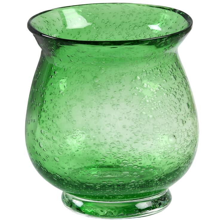 Bubble Glass (Colors) 5" 1 Piece Open Hurricane/Vase
