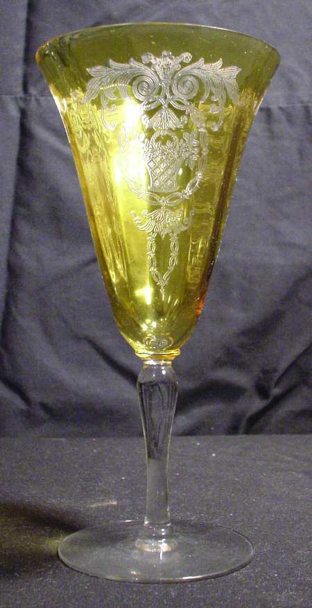 Arcadian Yellow Bowl (Stem 15047) by Tiffin-Franciscan