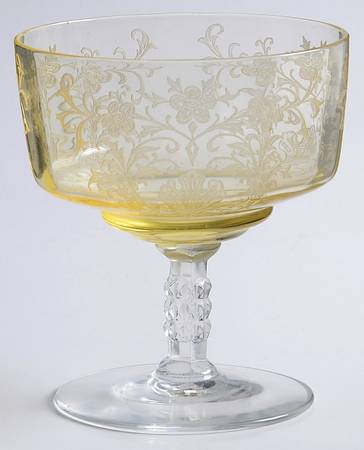 Cordelia Mandarin Yellow Low Sherbet