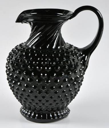 Hobnail Black Pitcher