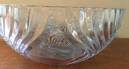 Trillium Clear and (Light Blue) 11" Salad Bowl