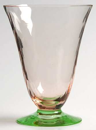 15024-Pink-Green (Festoon Optic) 8 Oz Footed Tumbler
