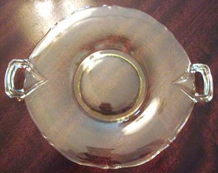5831 Yellow Small 2 Handled Plate