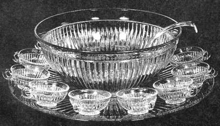 Rattan (15061 Punch Set) Punch Bowl and Underplate with Ladle