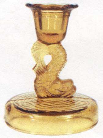 Animals & Figurines #9671 4" Dolphin Candlestick with Wavy Base