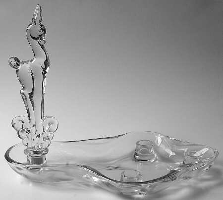 Animals & Figurines Float/Candle Bowl with Fawn Peg