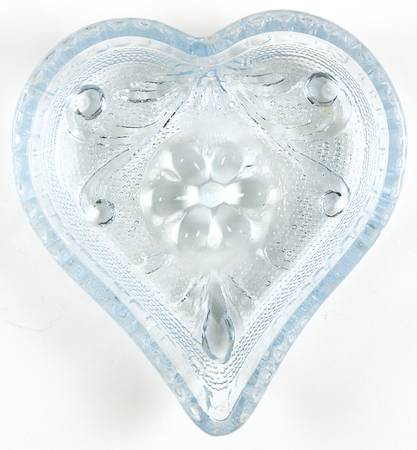 Sandwich Azure Blue Heart Ashtray