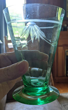 14188-2 Green Footed Tumbler