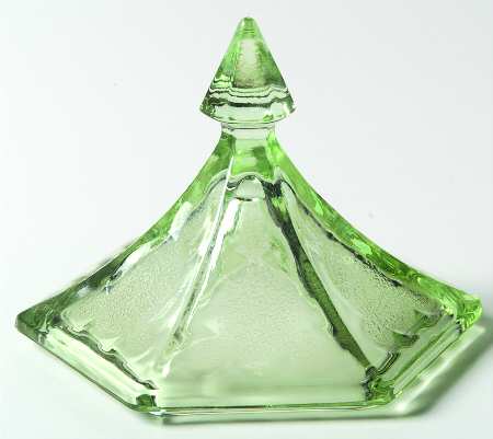 Colonial Green Lid for Candy Box