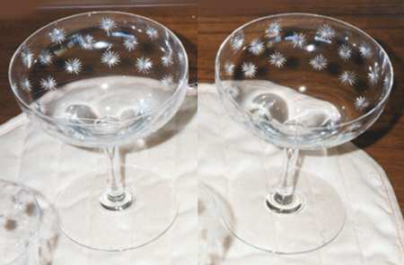 Canadian Star (Cut Foot) Champagne/Tall Sherbet