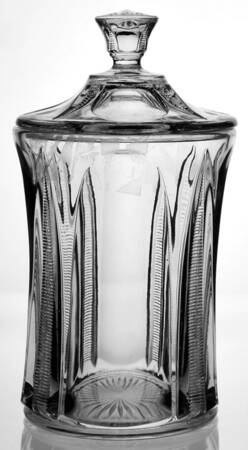 Ladders Clear Biscuit Barrel & Lid