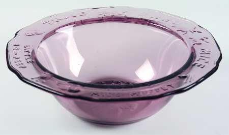 Nursery Rhyme Amethyst Cereal Bowl