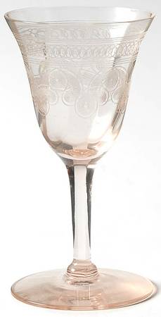 14196-11 Pink Wine Glass