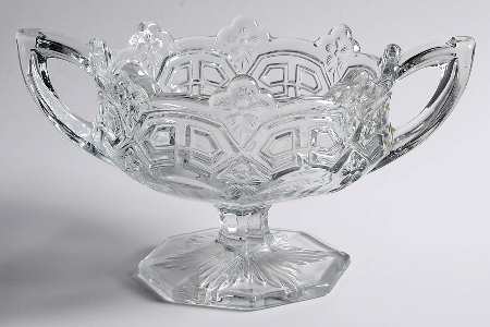 Athenia Clear Footed Handled Open Jam/Jelly