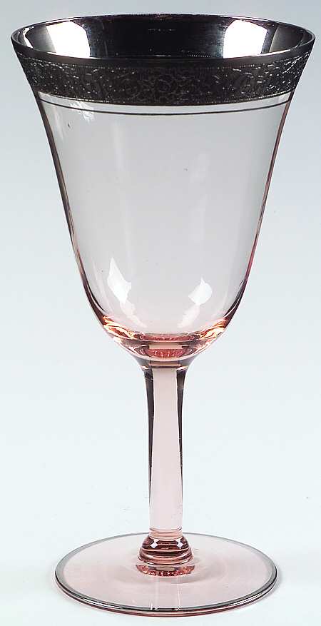 Rambler Rose Pink (Stem 14196, Platinum Encrusted) by Tiffin-Franciscan