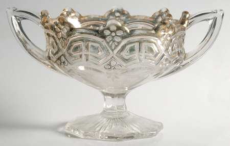 Athenia Gold Round Compote (Height X Width)