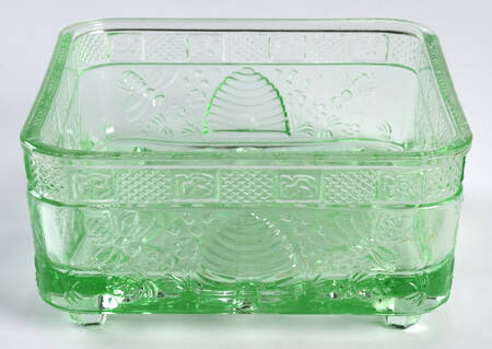 Animals & Figurines Light Green Honey Dish No Lid
