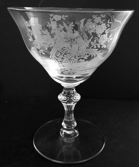 Persian Pheasant Clear (Stem 17358, No Optic) Low Sherbet
