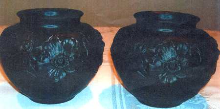 Poppy Black Satin (Giftware) by Tiffin-Franciscan